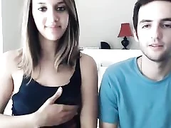They were asked to boink stiff in front of webcam and  they accepted it. She embarks milking her puss well and continuing fuckin' her crevasses with manstick of her boyfriend.